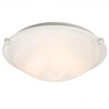  L680116MW031A1 - LED Flush Mount Ceiling Light - in White finish with Marbled Glass